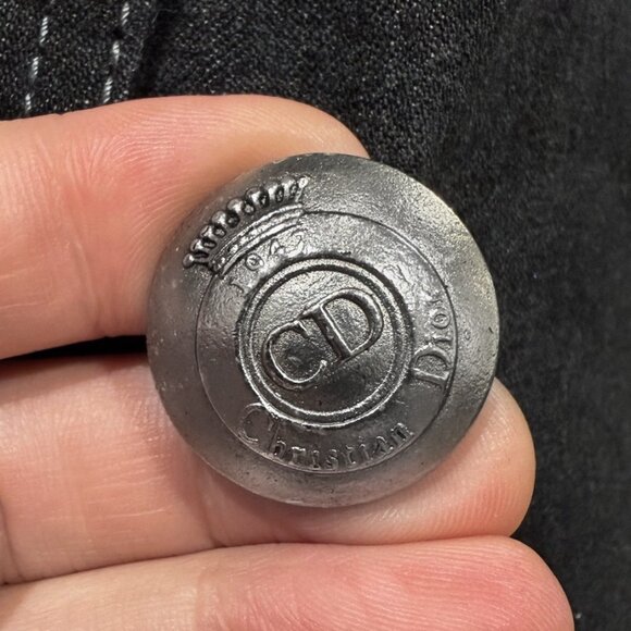 Christian Dior FW06 Black Leather Braided Sleeves Denim Jacket - Picture 11 of 11